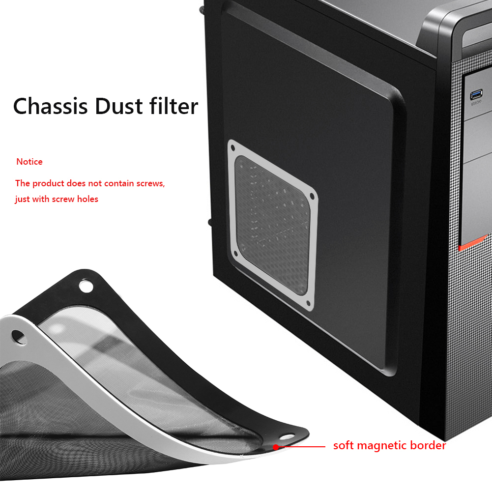 Dust Filter Pc - 8cm/12cm Dust Filter Mesh Soft Magnetic