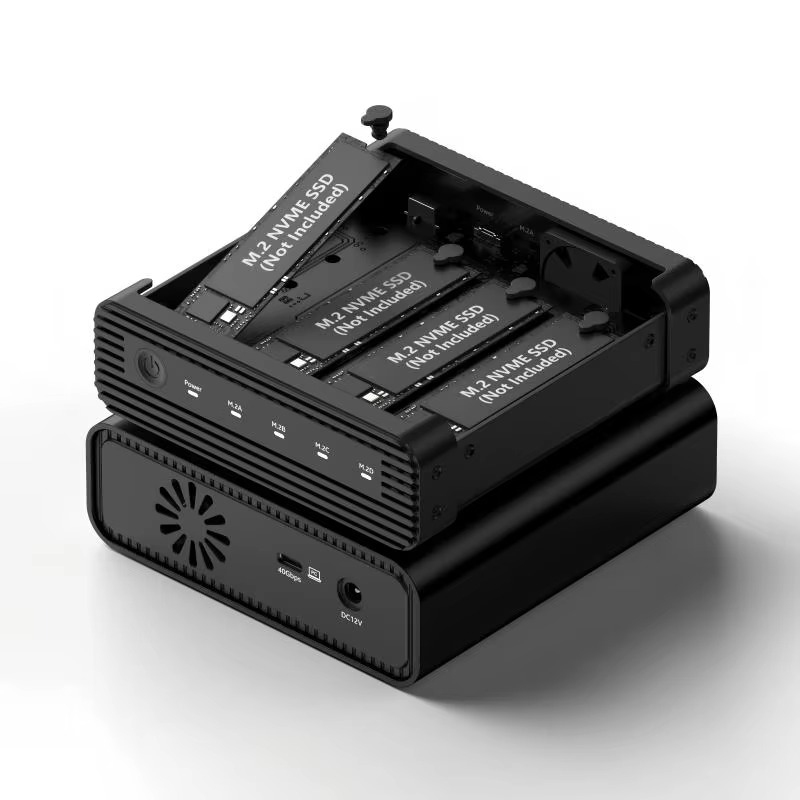 Case Fans - Aluminum M2 4-Bay USB4 External NVME